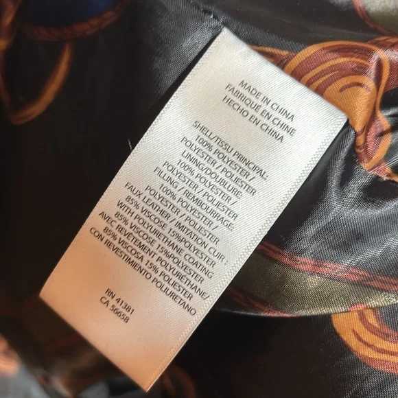 Ralph Lauren Quilted Jacket Faux Leather - Picture 8 of 11